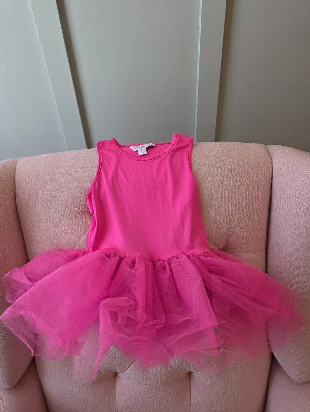 Iloveplum 4 4y Or 4t Hot Pink Tulle Dance  Leotard Dress Tutu I Love Plum